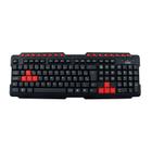 Teclado usb gamer action tc200 oex preto e vermelho