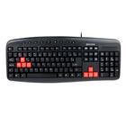 Teclado usb gamer hoopson tpc-036 preto