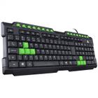 Teclado usb gamer vx gaming dragon v2 abnt2 1.8m preto com verde - gt104 - Vinik