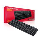 Teclado Usb Multimidia C3Tech Kb-M40 Preto Escritório Com Nf