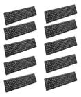 Teclado Usb Preto Com Fio Kb-14bk C3tech Kit Com 10 Atacado