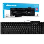 Teclado usb std fortrek skl-106 68731 preto