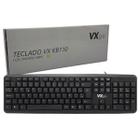 Teclado VXPRO, USB, ABNT2, Preto - VXKB110