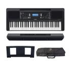 Teclado Yamaha PSR E373 c/ Fonte + capa