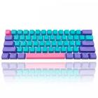 Teclas GTSP 61 de 60 por cento, 2 mini teclas Ducky One para teclado mecânico, perfil OEM, conjunto de teclas RGB PBT com extrator de teclas para switches Cherry MX SK 61/Joker (somente teclas), azul