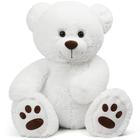 Teddy Bear LotFancy Stuffed Animal de 50 cm, brinquedo de pelúcia branco para meninas