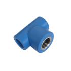 Tee Misto 20 x 1/2" BSP PPR Azul para Rede de Ar Comprimido