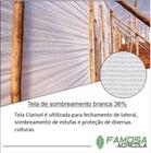 tela branca clarisol 36% 3x5 - solpack