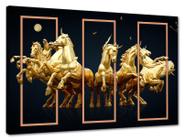 Tela Canvas Animal Cavalos 120x80 Horizontal 5