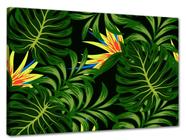 Tela Canvas Folhagem Folhas Tropicais 120x80 Horizontal 18