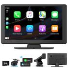 Tela Carplay Portátil 9" 5K - Dash Cam com GPS e Estéreo Automotivo