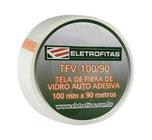 Tela de fibra de vidro para proteção mecânica de fita elétrica 10cm x 15 metros Eletrofita