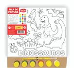 Kit Pintura Dinos Com Cavalete Tintas Jogo Infantil Nig 0440