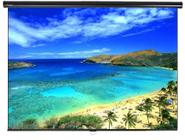 Tela de Projeção Retrátil Standard Tahiti 4:3 Vídeo 100 Polegadas 2,03 m x 1,52 m TTRS-003 LARGURA TOTAL 2,20