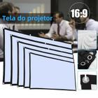 Tela de Projetor Portátil HD - 60 a 150 Polegadas - Para Cinema em Casa e Ao Ar Livre