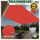 Tela Lona Vermelha 5x3 Metros Sombreamento Impermeável Shade Lux + Kit - CIKALA