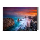 Tela Quadro Decorativo p para Sala Quarto HallPor do sol Praia Australia 90x60