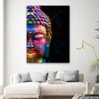 Tela Quadro Decorativo Para sala Buda Arte colorida 60x40 Quadro Quarto Hall Cozinha