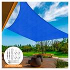 Tela Sombreamento Azul 7x3.5 Metros Para Cobertura e Decorativa + Kit de Instalação