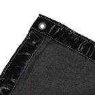 Tela sombreamento preta 80% com acabamento - 4x10 - Solpack