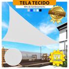 Tela Tecido Branco 3.5x3 Decorativa Sombreamento Poliester