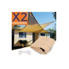 Tela triangular dobrável Shade Sail Awning X2 5x5x5m