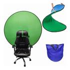 Tela Verde Azul Chroma Key Portátil Fundo Infinito Vídeo Gravação Redondo Diametro 142cm - ISHOWTIENDA