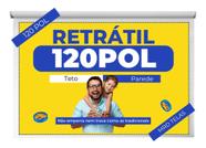 Telão Para Projetor Retrátil Tela De Projeção Retrátil - Mega Telas