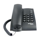 Telefone com Fio Pleno Preto