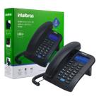 Telefone Fixo Com Fio Intelbras Tc60 Viva-voz Identificador Chamadas Bina - Preto