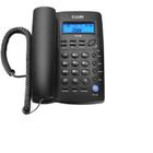 Telefone Fixo TCF3000 Viva Voz Identificador Chamadas Preto