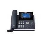 Telefone Ip Yealink Sip T43U Com Fio 8 Linhas Gigabit Preto - Vila Brasil