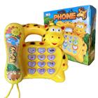 Telefone Musical Infantil Brinquedo Piano Luzes som Animais