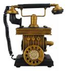 Telefone Preto Antigo Cofrinho Estilo Retrô - Vintage