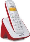 Telefone Sem Fio Com Identificador de Chamadas Branco e Vermelho TS 3110 - Intelbras