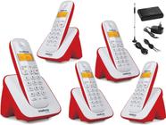 Telefone Sem Fio E 4 Ramal Intelbras Entrada Chip Celular 3G Homologação: 29461100160