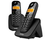 Telefone Sem Fio Intelbras TS 3112 de Mesa 1 Ramal - com Identificador de Chamadas Preto