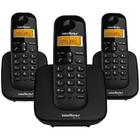 Telefone Sem Fio Intelbras TS 3113 + 2 Ramal Preto