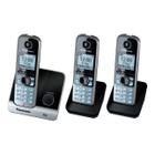 Telefone Sem Fio Kx-tg6713lbb Panasonic + 2 Ramais