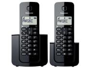 Telefone sem fio panasonic com ramal e identificador - preto