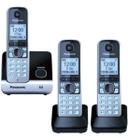 Telefone Sem Fio Panasonic Kx-tg6713lbb Base + 2 Ramais