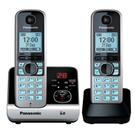 Telefone sem fio + ramal com identificador kx-tg6722lbb preto panasonic