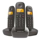 Telefone Sem Fio TS 2513 Preto 1 Base C/ 2 Ramais Intelbras