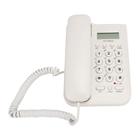 Telefone Yctze KX-T076 Telefone de mesa inglês com fio branco