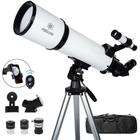 Telescópio astronômico HEXEUM 80 mm, abertura de 600 mm com suporte AZ