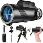 Telescópio monocular ASXMHgo HD 80x100 com suporte para smartphone