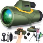 Telescópio monocular Crownly 16x52 de alta potência com suporte para smartphone