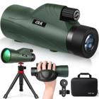 Telescópio monocular OXK Optics 12x56 de alta potência com adaptador