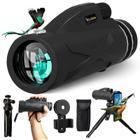 Telescópio Monocular TLZEIIK 40x60 com Adaptador para Smartphone e Tripé