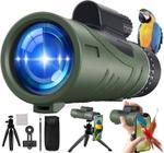 Telescópio monocular ZayBBkee HD 80x90 com adaptador de smartphone